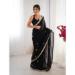 Picture of Stunning Chiffon Black Saree