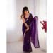 Picture of Beautiful Chiffon Purple Saree