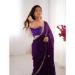 Picture of Beautiful Chiffon Purple Saree