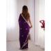 Picture of Beautiful Chiffon Purple Saree