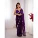 Picture of Beautiful Chiffon Purple Saree