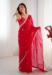 Picture of Statuesque Chiffon Dark Red Saree