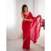 Picture of Statuesque Chiffon Dark Red Saree