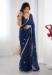 Picture of Elegant Chiffon Midnight Blue Saree