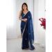 Picture of Elegant Chiffon Midnight Blue Saree