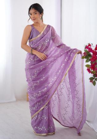 Picture of Nice Rayon Rosy Brown Saree