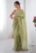Picture of Taking Rayon Dark Olive Green Saree
