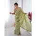 Picture of Taking Rayon Dark Olive Green Saree