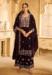Picture of Well Formed Chiffon Black Straight Cut Salwar Kameez