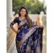 Picture of Resplendent Silk Midnight Blue Saree