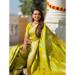 Picture of Graceful Silk Golden Rod Saree