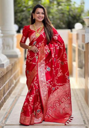 Picture of Marvelous Silk Dark Red Saree
