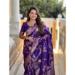Picture of Pretty Silk Midnight Blue Saree