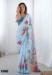 Picture of Alluring Chiffon Light Blue Saree