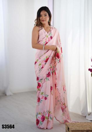 Picture of Splendid Chiffon Rosy Brown Saree