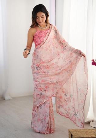 Picture of Radiant Chiffon Thistle Saree