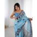 Picture of Fascinating Chiffon Cadet Blue Saree