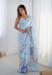 Picture of Admirable Chiffon Light Steel Blue Saree