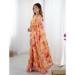 Picture of Pleasing Chiffon Coral Saree