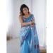Picture of Superb Chiffon Steel Blue Saree
