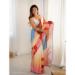 Picture of Fine Chiffon Dark Salmon Saree