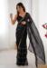 Picture of Exquisite Chiffon Black Saree