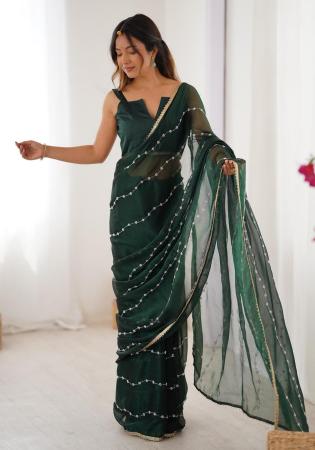Picture of Bewitching Chiffon Sea Green Saree