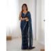 Picture of Beauteous Chiffon Dark Slate Grey Saree