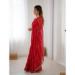 Picture of Amazing Chiffon Fire Brick Saree