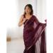 Picture of Alluring Chiffon Saddle Brown Saree