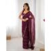 Picture of Alluring Chiffon Saddle Brown Saree