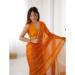 Picture of Charming Chiffon Chocolate Saree