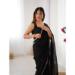Picture of Sublime Chiffon Black Saree