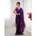 Picture of Graceful Chiffon Purple Saree