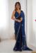Picture of Alluring Chiffon Midnight Blue Saree