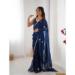 Picture of Alluring Chiffon Midnight Blue Saree
