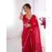 Picture of Pleasing Chiffon Dark Red Saree