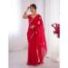 Picture of Pleasing Chiffon Dark Red Saree