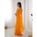 Picture of Appealing Chiffon Orange Red Saree