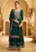 Picture of Chiffon Dark Green Straight Cut Salwar Kameez