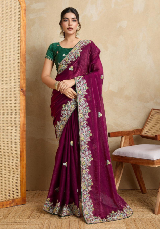 Picture of Admirable Silk Saddle Brown Saree