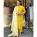 Picture of Marvelous Chiffon Golden Readymade Salwar Kameez