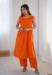 Picture of Amazing Cotton Orange Red Readymade Salwar Kameez