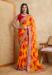 Picture of Fascinating Georgette Orange Red Saree
