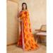 Picture of Fascinating Georgette Orange Red Saree