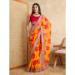 Picture of Fascinating Georgette Orange Red Saree