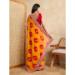 Picture of Fascinating Georgette Orange Red Saree
