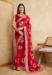 Picture of Delightful Georgette Dark Red Saree