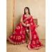 Picture of Delightful Georgette Dark Red Saree