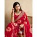 Picture of Delightful Georgette Dark Red Saree